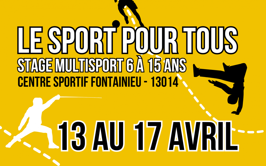 Le stage multisport est de retour ! – Avril 2026