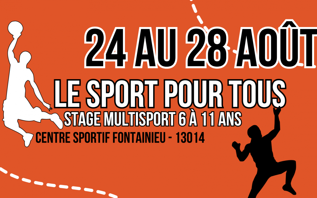 Stage multisport 6/11 ans – Du 24 au 28 août